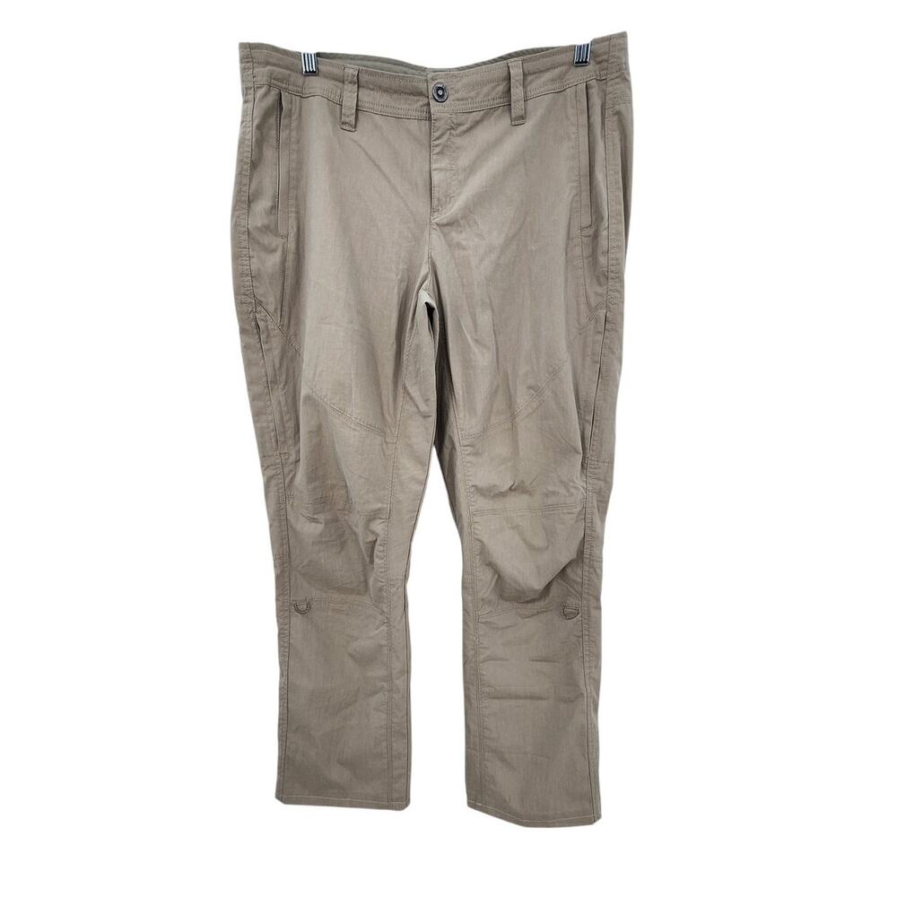 KUHL Legendary Pants Spire‎ Roll Up Size 14 Tan Khaki Outdoor Hiking